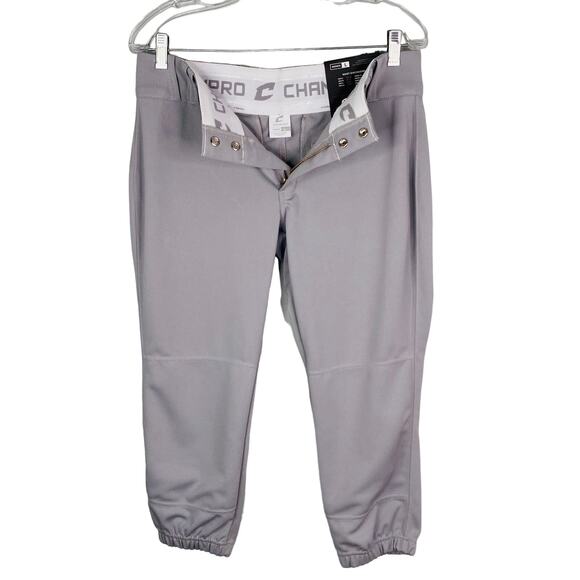 Champro Fast Pitch Softball Grey Low Rise Pant BP11 Large New - Picture 3 of 10